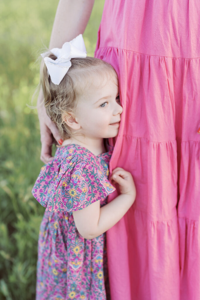 Spring Flowers Motherhood Session by Lauren Bounds | Fort Worth Family Photographer