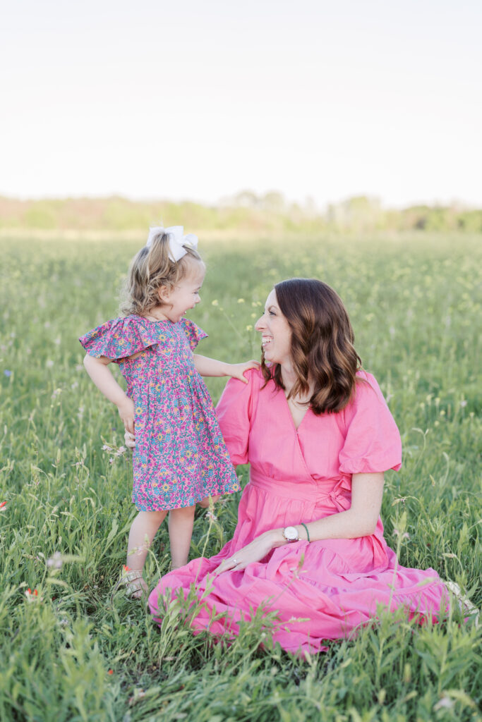 Spring Flowers Motherhood Session by Lauren Bounds | Fort Worth Family Photographer