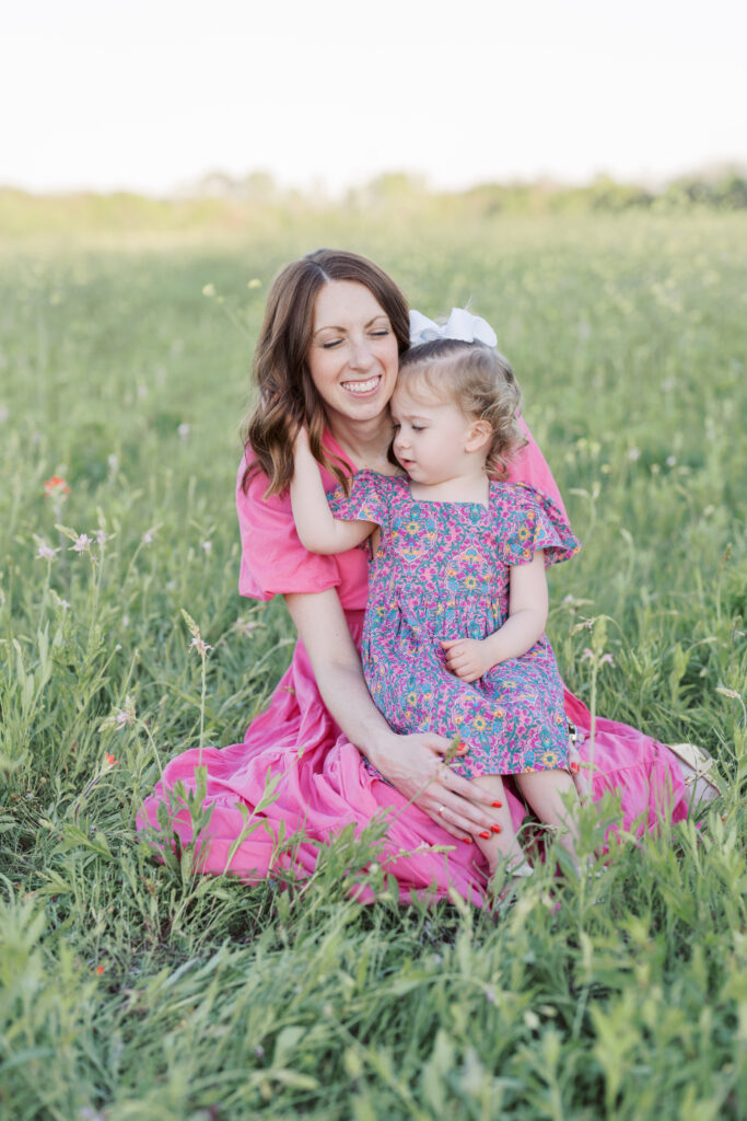 Spring Flowers Motherhood Session by Lauren Bounds | Fort Worth Family Photographer