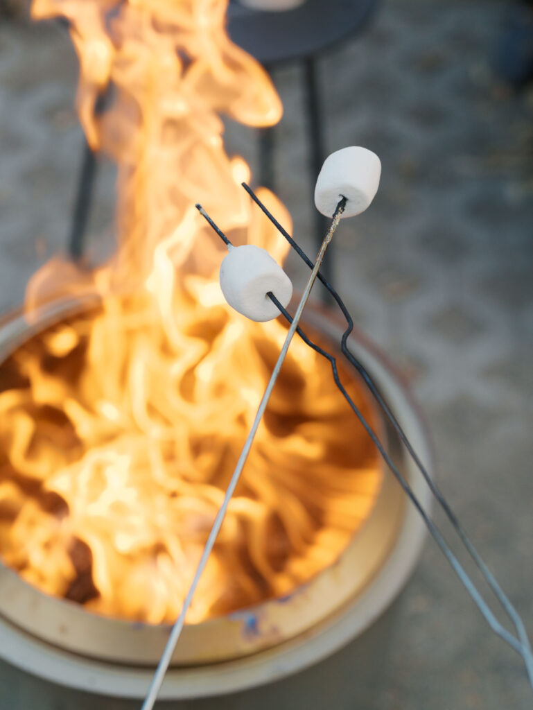 marshmallows roasting showing Winter Activities in Colorado Springs