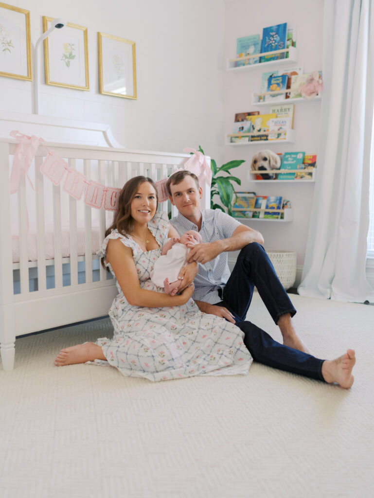 parents with newborn at a Newborn Session in Colorado Springs