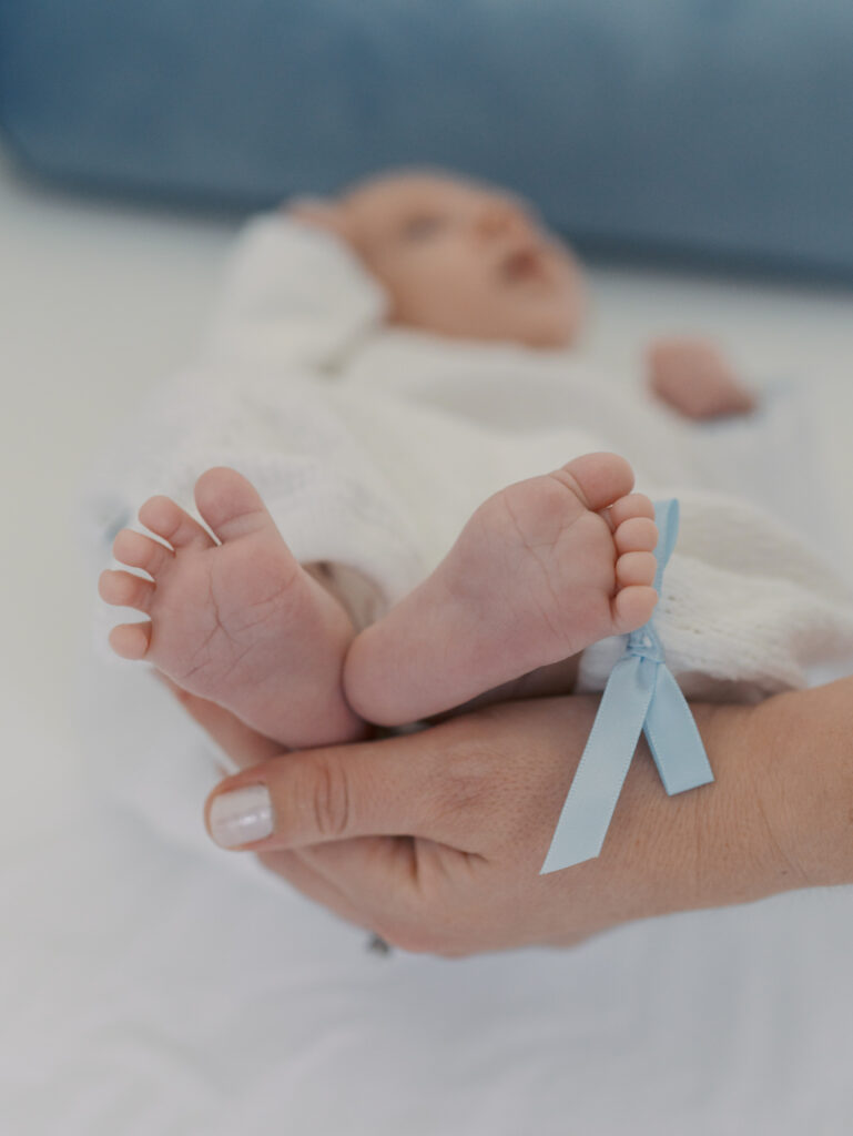 close up of baby's feet during Colorado Springs newborn photos