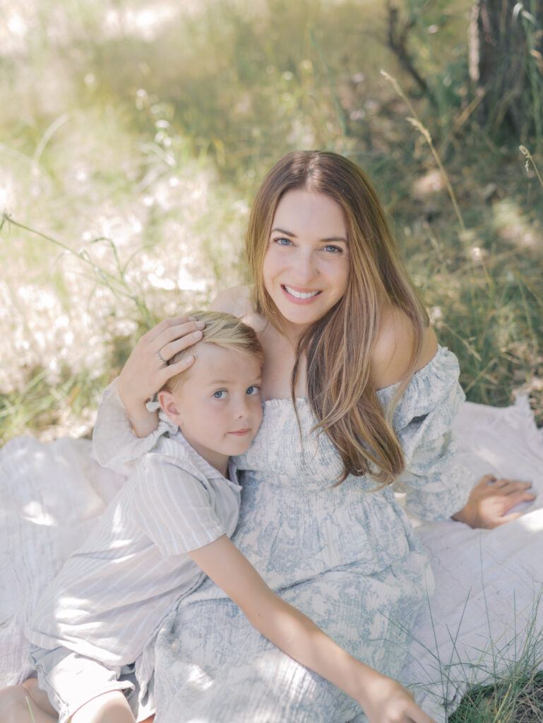 mom sitting with son for Photographer Colorado Springs CO